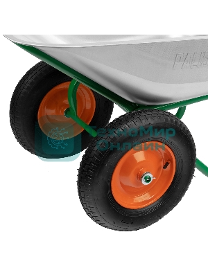 Тачка садово-строительная Palisad 2-х колесная, усиленная, грузоподъемность 320 кг, объем 100 л