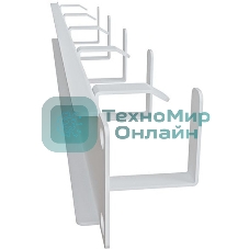 Кабельный органайзер горизонтальный NTSS NTSS-HORG-1U-5(45) односторонний кольца 1U шир.:19