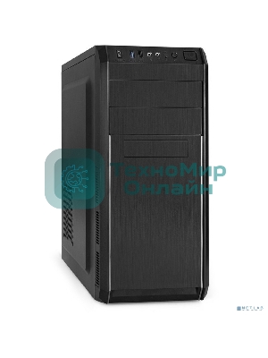 Компьютерный корпус Miditower ExeGate XP-334UC-XP450 (ATX, XP450 с вент. 12см, 1хUSB/1хUSB 3.0/1хTypeC, аудио, черный)