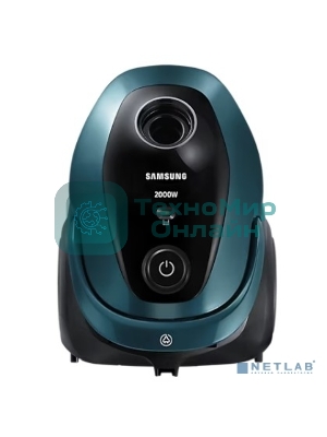 Пылесос Samsung VC20M2540JN/EV черный/зеленый, 460/2000 Вт, уборка сухая, пылесборник мешок 2.5 л