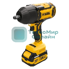 Гайковерт Denzel ударный аккумуляторный бесщет. CIWH-BL-20-1000, Li-Ion, 20 В