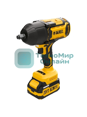 Гайковерт Denzel ударный аккумуляторный бесщет. CIWH-BL-20-1000, Li-Ion, 20 В