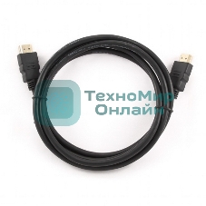 Кабель Cablexpert HDMI CC-HDMI4-6, 19M/19M, v2.0, медь, позол.разъемы, экран, 1.8м, черный, пакет