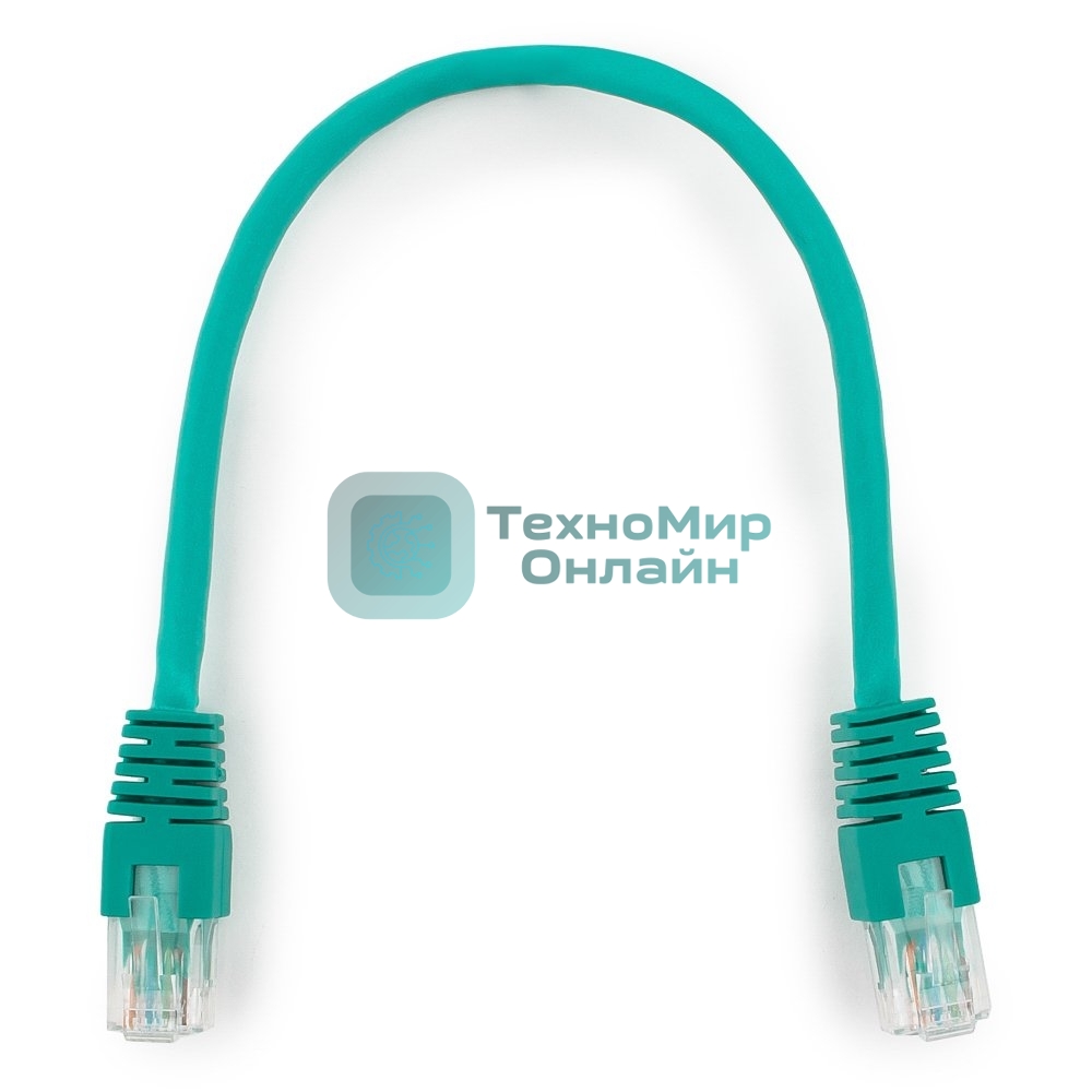 Патч-корд UTP Cablexpertcat.6, 0.25м, литой, многожильный, зеленый
