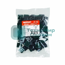 Площадка самоклеящаяся Rexant 25х25 мм, черная, упаковка 100 шт.