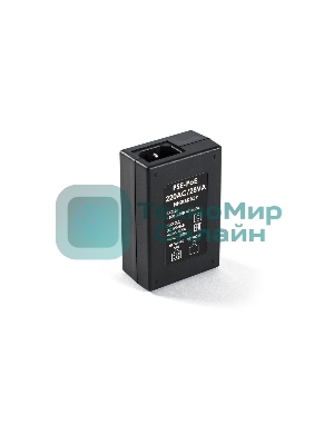 Инжектор POE PSE-PoE.220AC/28VA 55 В 0,5 А стандарты IEEE 802.3af, IEEE 802.3at. POE Injector PSE-PoE.220AC/28VA 55V 0.5A IEEE 802.3af, IEEE 802.3at standards.