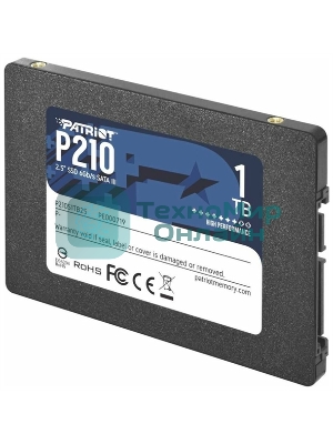 Накопитель SSD Patriot P210, 1Tb, SATA III, 2.5