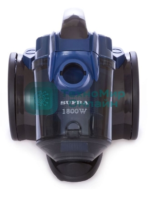 Пылесос SUPRA VCS-1832 синий, 360/1800 Вт, уборка сухая, пылесборник контейнер 2 л