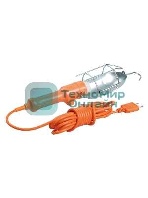 Светильник переносной УП-1P пл. вил. с выкл. 2Р 5м IEK WSP20-05-K09