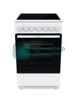 Плита электрическая Gorenje GEC5B41WG белый, конфорок 4 электрических, духовка 62 л, 50 см x 85 см x 59.4 см