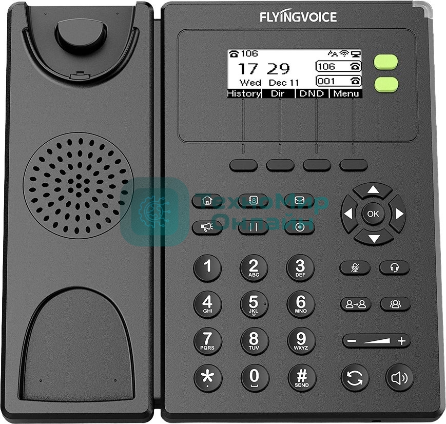 Телефон IP Flyingvoice FIP-10 черный