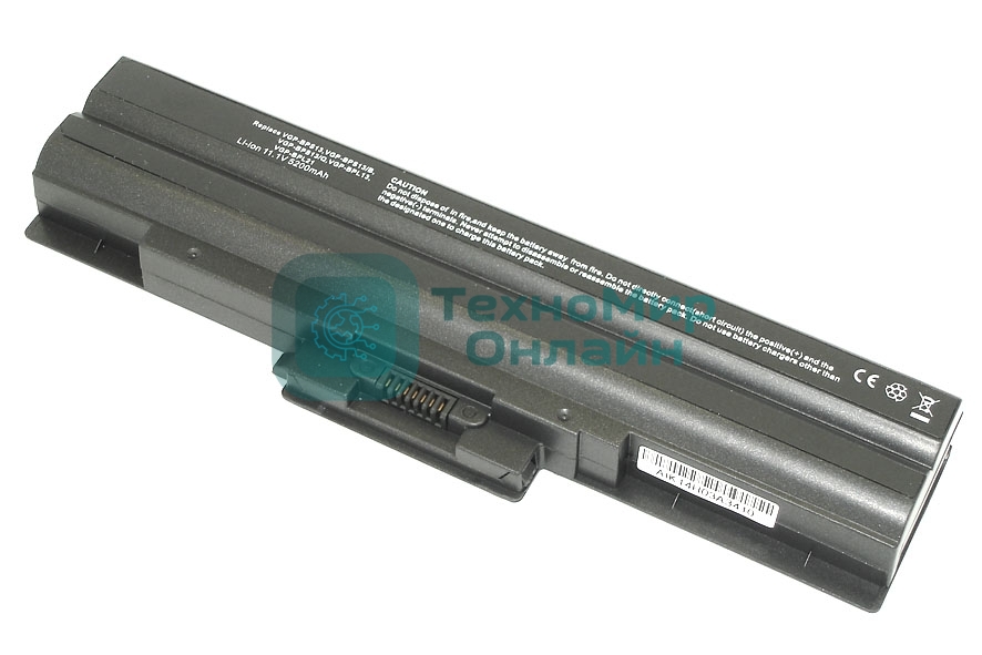 Аккумуляторная батарея для ноутбука Sony Vaio VGN-AW, CS FW (VGP-BPS13) 5200mAh OEM черный