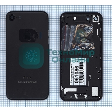 Задняя крышка для iPhone 7 (4.7) черный-пречерный Jet Black