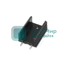 Аллюминиевый радиатор TO-220 Mosfet, 20x15x10 мм, 2Pin