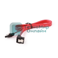 Кабель интерфейсный SATA Cablexpert CC-SATAM-DATA90, 50 см, угловой разъем, 7pin/7pin, защелка, пакет