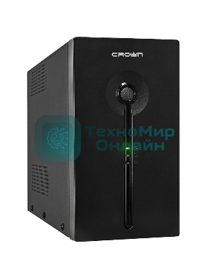 Источник бесперебойного питания CROWN ИБП CMU-SP800EURO 800VA, металл,1x12V/9AH, розетки 3*EURO+1*IEC bybas CM000001492