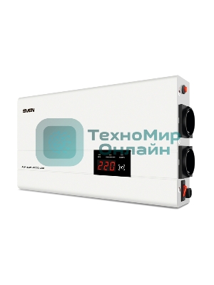 Сетевые фильтры SVEN Стабилизатор напряжения AVR SLIM-2000 LCD