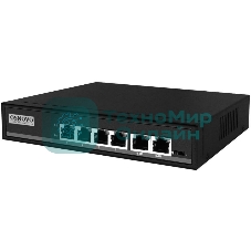 Коммутатор Osnovo SW-20600/A(80W) 6x100Mb 4PoE+ 80W неуправляемый