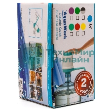 Помпа для 19л бутыли Aqua Work Дельфин Квик механический голубой/белый