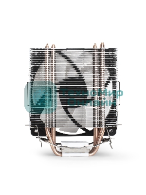 Кулер для процессора ExeGate Wizard EXX400V2-PWM.FRGb серебристый, 120 мм, алюминий/медь, 2400 об/мин, 24 дБ, 4 pin, 140 Вт, 155 мм