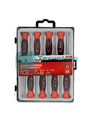Набор отверток Matrix для точных работ с мобильными телефонами, 8 шт., Crv