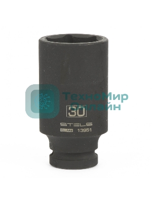 Головка ударная удлиненная шестигранная Stels 30 мм, 1/2