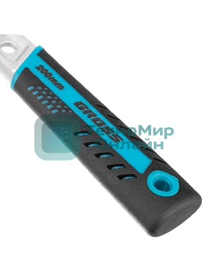 Ключ разводной Gross 15561 200 мм, CrV, двухкомпонентная ручка