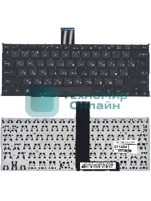 Клавиатура для ноутбука Asus F200CA F200LA F200MA X200 черная, без рамки, плоский Enter