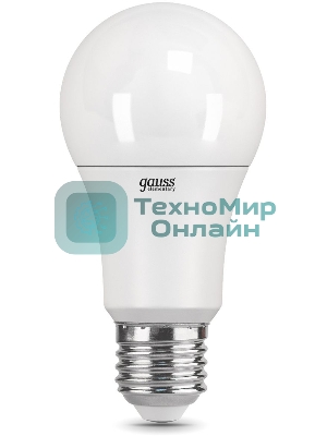 Лампа светодиодная Gauss Elementary 10Вт цок.:E27 груша 220B 4100K св.свеч.белый.нейт. A60 (упак.:10шт)