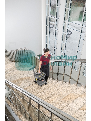 Пылесос Karcher NT 22/1 Ap L серый, 1300 Вт, уборка влажная и сухая, пылесборник мешок 22 л