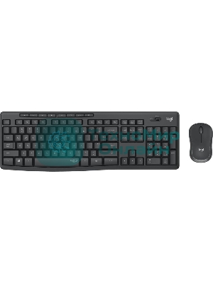 Комплект клавиатура+мышь Logitech MK295 беспроводной, USB, чёрный