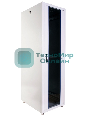 Шкаф телекоммуникационный напольный ЭКОНОМ 42U (800 × 1000) дверь стекло, дверь металл