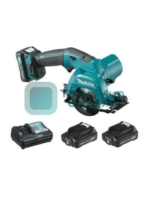 Пила циркулярная Makita HS301DWAE10.8В 2х2А·ч Li-ion 1500об\м диск-ф85мм рез-25.5мм 1.6кг чем