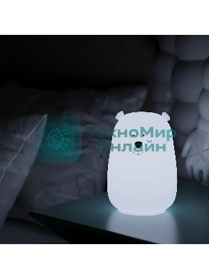 Ночник Gauss NN302 медведь белый