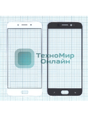 Защитное стекло для OPPO R9s белый