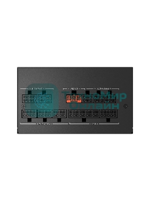 Блок питания PCCooler P5-YN1000-G1F, 1000Вт, 80 PLUS Gold, 135мм, модульный, черный