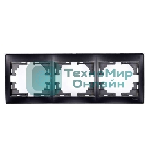 Рамка 3-м Мира горизонтальная черный бархат LEZARD 701-4200-148