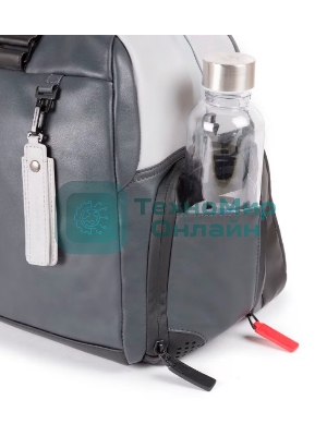 Сумка дорожная Piquadro Urban BV4447UB00/GRN серый/черный натур.кожа