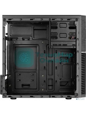 Компьютерный корпус Aerocool/Formula Cs-105, mATX, без БП, 187x361x355мм (ШxГxВ), USB 3.0 x1, USB 2.0 x1, металл 0,5мм, 120-мм вентилятор в комплекте, черный