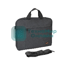 Сумка для ноутбука ExeGate Business ECC-215 Black, черная, полиэстер повышенной плотности 600D, 15.6