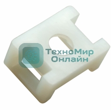 Площадка для крепления стяжки Rexant (ПС-2) 22x16 мм, белая, упаковка 100 шт.