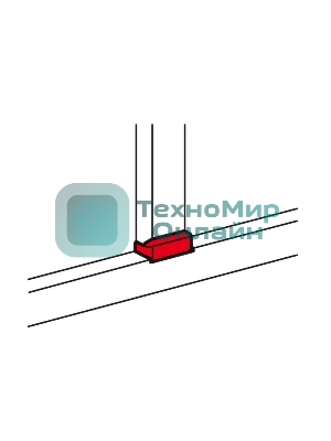Отвод плоский для односекционных кабель-каналов DLP 50х105 - ширина профиля 105 Legrand