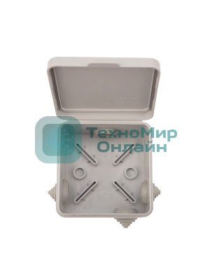 Коробка распределительная Rexant наружного монтажа с откидной крышкой 80х80х50 мм, IP54