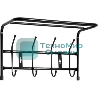 Вешалка настенная НИКА ВП4 (ВП4/Ч черный)