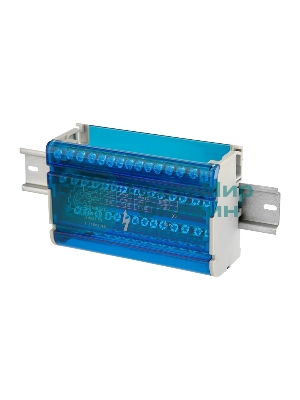 Шина на DIN-рейку в корпусе (кросс-модуль) Rexant 4х15