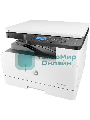 МФУ лазерное HP LaserJet MFP M438n (8AF43A), A3, ч/б, печ. до 22 стр/мин. (А4) до 12 стр/мин. (А3), 1200 x 1200 dpi (печать), 600x600dpi (скан.), USB, RJ-45