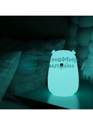 Ночник Gauss NN302 медведь белый