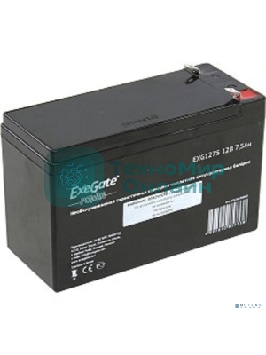 Батарея для ИБП ExeGate EP234538RUS GP 12075/EXG1275 (12V 7.5Ah) клеммы F2