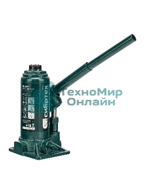 Домкрат гидравлический Сибртех бутылочный, 5т, 180-340 мм, в пластиковом кейсе