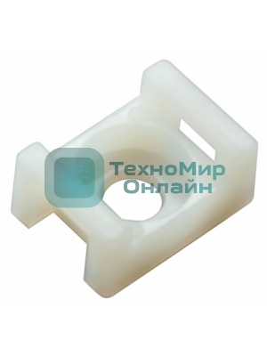 Площадка для крепления стяжки Rexant (ПС-2) 22x16 мм, белая, упаковка 100 шт.